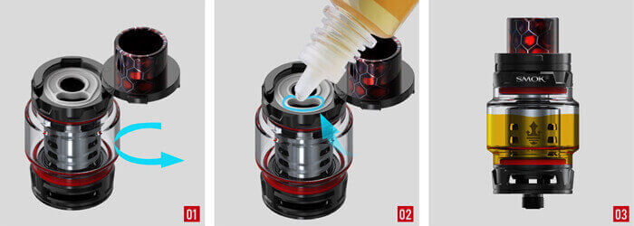 Smok Mag Atomizer, tfv 18 atomizere likit dolumu